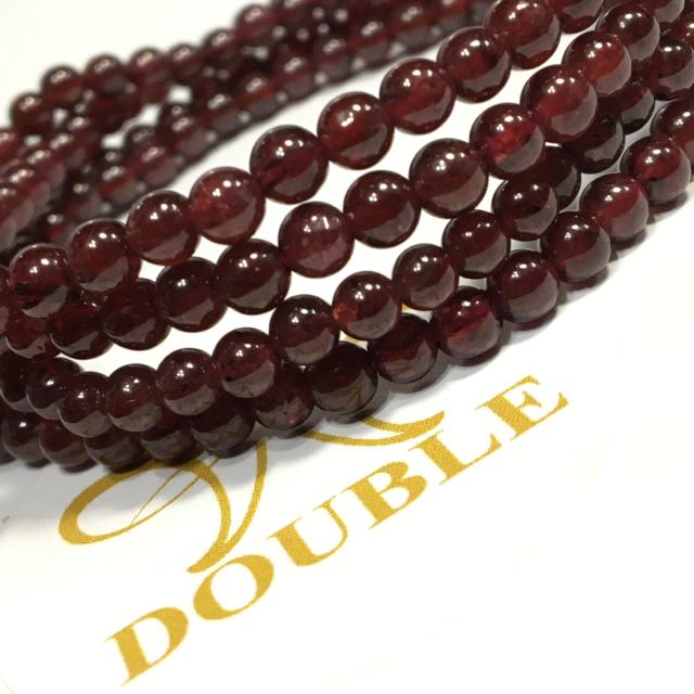 《No.007》長さ72cm 4連 天然石ガーネット 4mm珠 内径16cm < 男性アクセサリー/時計  《No.007》長さ72cm 4連 天然石ガーネット 4mm珠 内径16cm  < 男性アクセサリー/時計の