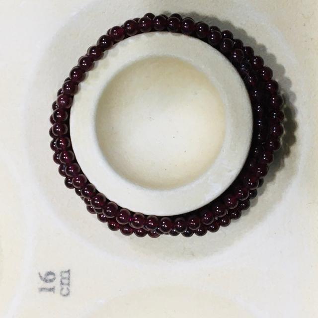 《No.007》長さ72cm 4連 天然石ガーネット 4mm珠 内径16cm < 男性アクセサリー/時計  《No.007》長さ72cm 4連 天然石ガーネット 4mm珠 内径16cm < 男性アクセサリー/時計の