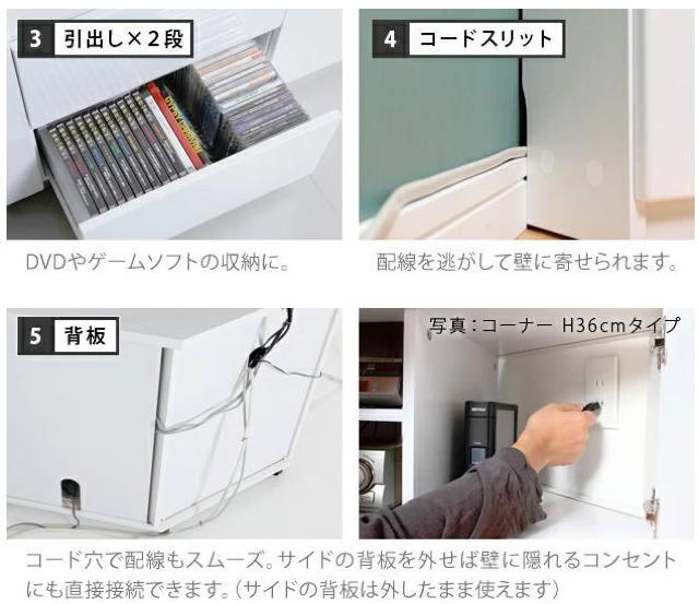 �e���r�� �R�[�i�[�n�C�^�C�v�@�z���C�g�@�e���r�{�[�h �w�ʎ��[TV�{�[�h �� �C���e���A/���C�t�� 