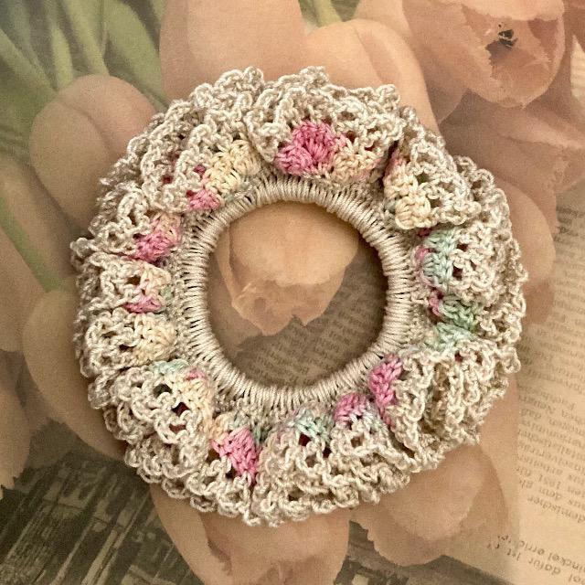 ハンドメイド♪レース編みシュシュ < 女性ファッション  ハンドメイド♪レース編みシュシュ < 女性ファッションの