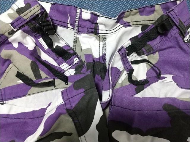 迷彩柄 カモフラ柄 カーゴパンツ MEDIUM REGULAR 紫 パープル 黒 ブラック 白 ホワイト グレー 派手 ミリタリー < 男性ファッション  迷彩柄 カモフラ柄 カーゴパンツ MEDIUM REGULAR 紫 パープル 黒 ブラック 白 ホワイト グレー 派手 ミリタリー < 男性ファッションの