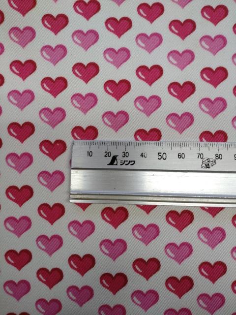 (S32212)約108cm幅×約0.5m・ハート柄・バッグ、インテリア用布地 < ペット/手芸/園芸 (S32212)約108cm幅×約0.5m・ハート柄・バッグ、インテリア用布地 < ペット/手芸/園芸の