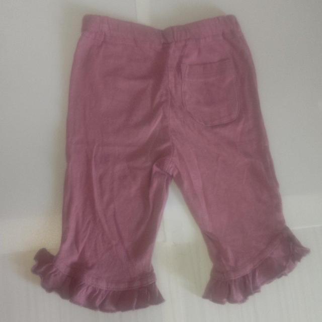 裾フリルが可愛いムラサキ?ピンク?のハーフパンツ サイズ90 送料無料 < キッズ/ベビー  裾フリルが可愛いムラサキ?ピンク?のハーフパンツ サイズ90 送料無料 < キッズ/ベビーの