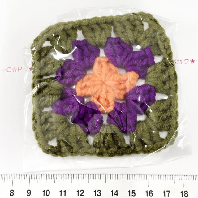 23*ハンドメイド♪毛糸のグラニースクエアモチーフ 裏面も綺麗☆27 < ペット/手芸/園芸  23*ハンドメイド♪毛糸のグラニースクエアモチーフ 裏面も綺麗☆27  < ペット/手芸/園芸の