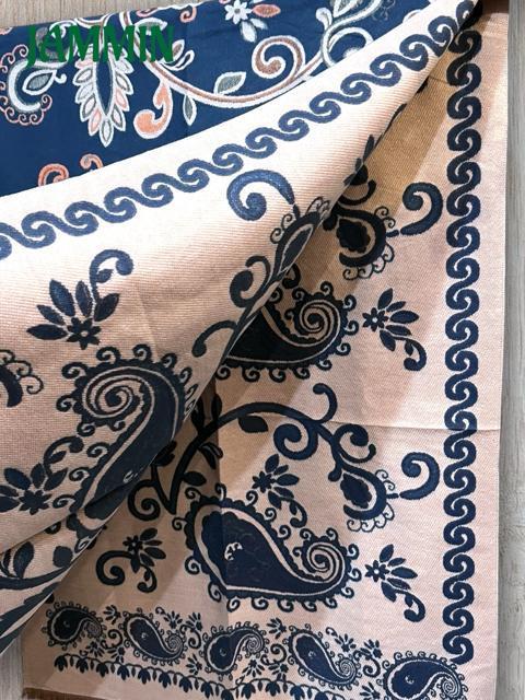 ペーズリー柄カシミヤストール カシミア アジアン エスニック ストール < 女性ファッション  ペーズリー柄カシミヤストール カシミア アジアン エスニック ストール < 女性ファッションの