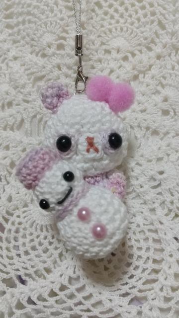 雪だるまとカラフルぱんだ*編みぐるみストラップ(ドリーム) < ペット/手芸/園芸 雪だるまとカラフルぱんだ*編みぐるみストラップ(ドリーム) < ペット/手芸/園芸の