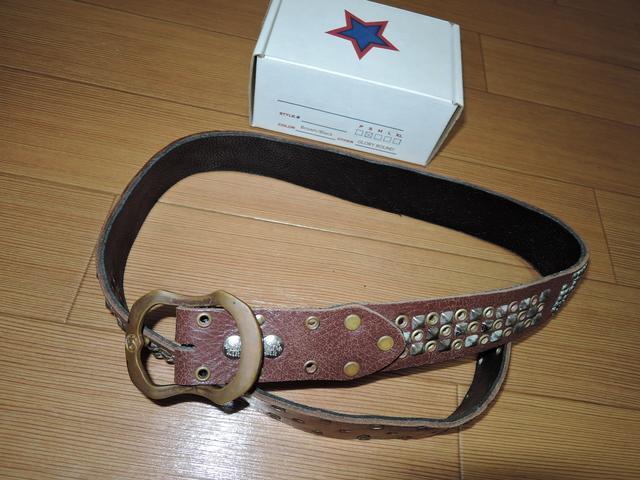 新品COOTIEクーティー×BALTAZARスタッズベルトS茶黒 < ブランド  新品COOTIEクーティー×BALTAZARスタッズベルトS茶黒 < ブランドの