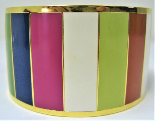 極美品コーチCOACHバングル カラフル + ゴールド幅3.7cm直径6.5cm < ブランド  極美品コーチCOACHバングル カラフル + ゴールド幅3.7cm直径6.5cm < ブランドの