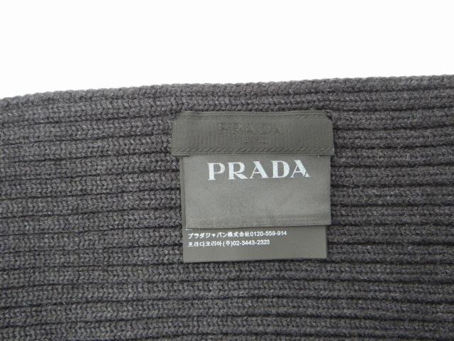 PRADASPORTS プラダスポーツ SMS180 ウール マフラー グレー<美品>【送料無料】 < ブランド PRADASPORTS プラダスポーツ SMS180 ウール マフラー グレー<美品>【送料無料】 < ブランドの