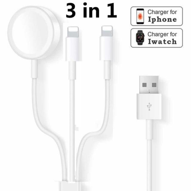 Apple Watch充電器 アップルウォッチ充電ケーブル 3in1 磁気充電 急速 ワイヤレス充電 USBコネクタ 置くだけ充電 < 家電/AV  Apple Watch充電器 アップルウォッチ充電ケーブル 3in1 磁気充電 急速 ワイヤレス充電 USBコネクタ 置くだけ充電 < 家電/AVの