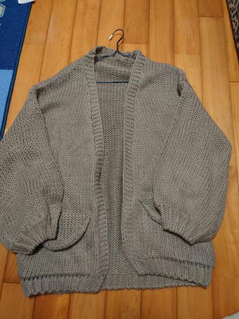 新品 ゆるっとカーデ ベージュ サイズL < 女性ファッション  新品 ゆるっとカーデ ベージュ サイズL  < 女性ファッションの