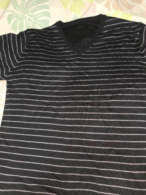 ★新品Vカット横縞ストライプニットセーターL < 男性ファッション  ★新品Vカット横縞ストライプニットセーターL  < 男性ファッションの