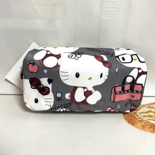 ★新品未使用★LeSportsac レスポートサック ハローキティー グレー  化粧ポーチ ポーチ 6511 送料無料 < 女性ファッション  ★新品未使用★LeSportsac レスポートサック ハローキティー グレー  化粧ポーチ ポーチ 6511 送料無料 < 女性ファッションの