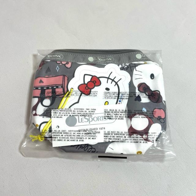 ★新品未使用★LeSportsac レスポートサック ハローキティー グレー  化粧ポーチ ポーチ 6511 送料無料 < 女性ファッション  ★新品未使用★LeSportsac レスポートサック ハローキティー グレー  化粧ポーチ ポーチ 6511 送料無料 < 女性ファッションの