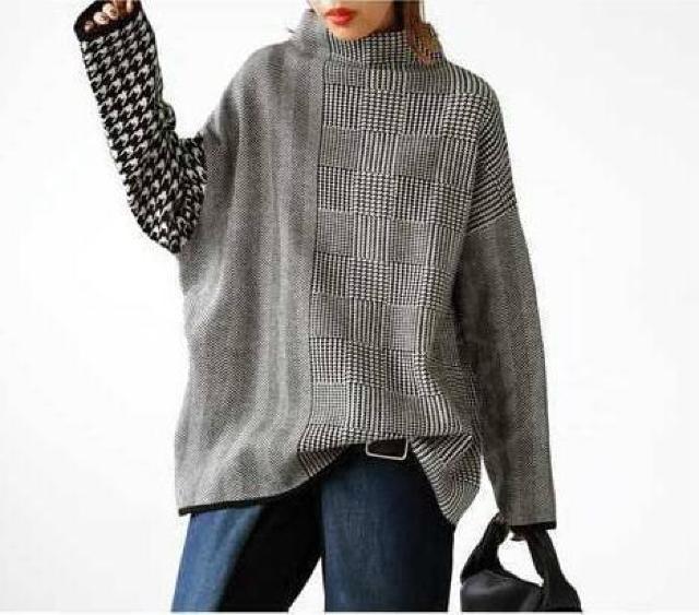 セットアップ 上下セット ニットトップス タイトスカート 千鳥柄切り替え 大きいサイズ < 女性ファッション セットアップ 上下セット ニットトップス タイトスカート 千鳥柄切り替え 大きいサイズ < 女性ファッションの