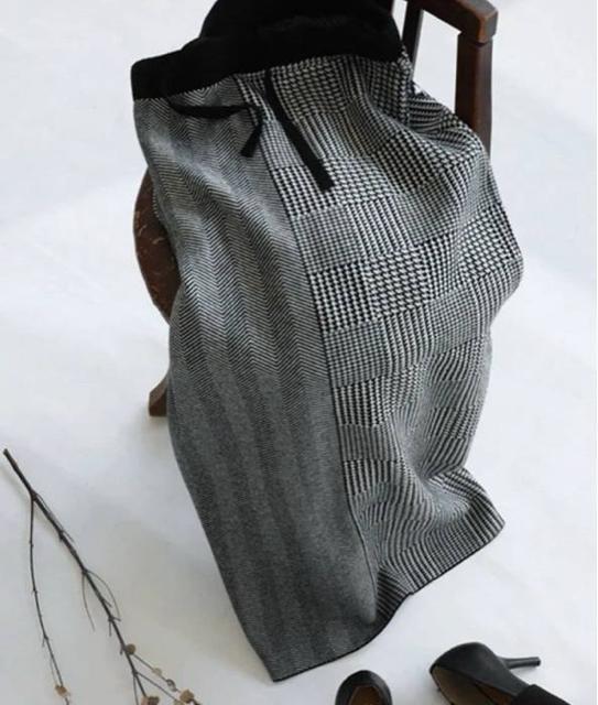 セットアップ 上下セット ニットトップス タイトスカート 千鳥柄切り替え 大きいサイズ < 女性ファッション セットアップ 上下セット ニットトップス タイトスカート 千鳥柄切り替え 大きいサイズ < 女性ファッションの