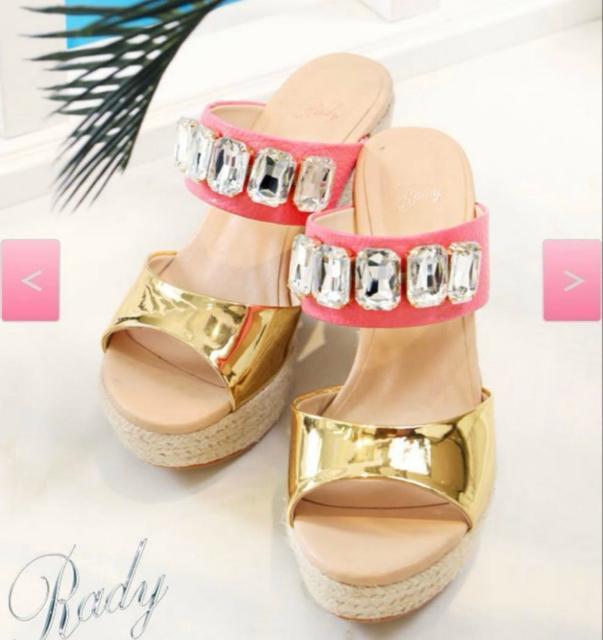 Rady ベルトビジューウェッジサンダル < ブランド Rady ベルトビジューウェッジサンダル < ブランドの