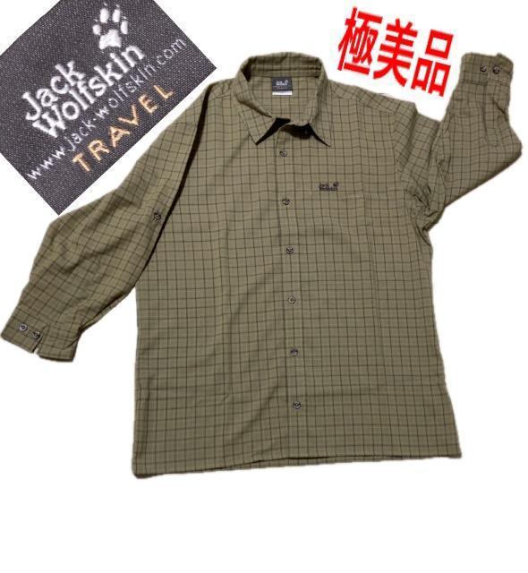 極美品Jack Wolfskin ジャックウルフスキン 半袖 シャツポケット付き刺繍ロゴチェック柄人気高級ブランド大活躍素敵 < 男性ファッション 極美品Jack Wolfskin ジャックウルフスキン 半袖 シャツポケット付き刺繍ロゴチェック柄人気高級ブランド大活躍素敵 < 男性ファッションの