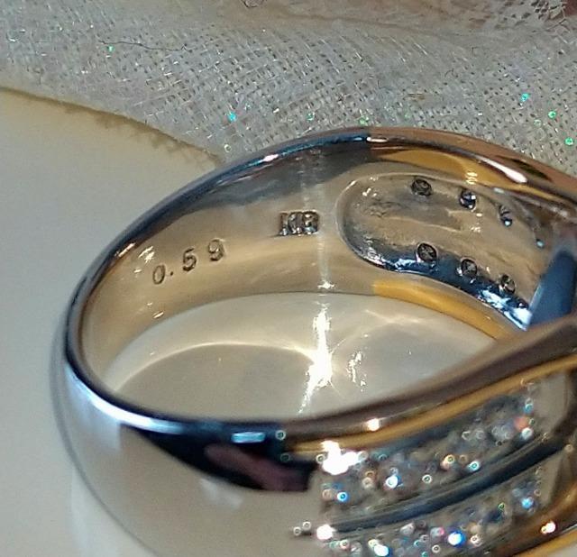 �V�RDiamond�����O�����_�C���̋P���Ik18/pt900�� �� �����A�N�Z�T���[/���v�� 