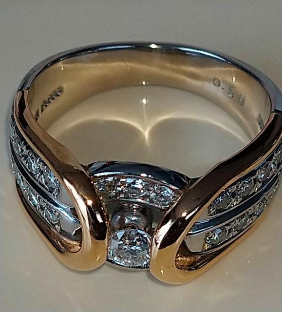 �V�RDiamond�����O�����_�C���̋P���Ik18/pt900�� �� �����A�N�Z�T���[/���v�� 