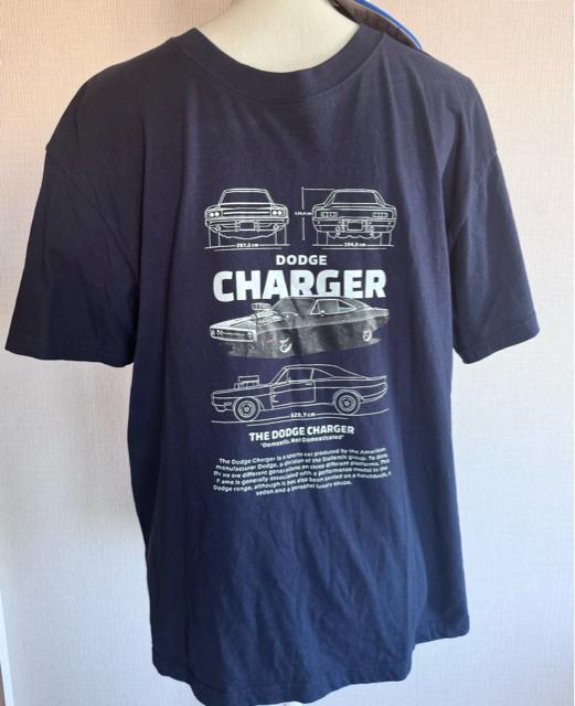 Dodge Charger グラフィックTシャツ ネイビー < 男性ファッション Dodge Charger グラフィックTシャツ ネイビー < 男性ファッションの