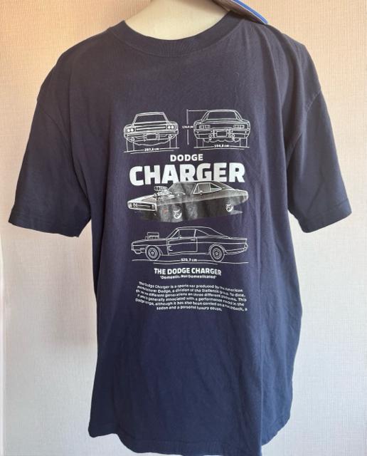 Dodge Charger グラフィックTシャツ ネイビー < 男性ファッション Dodge Charger グラフィックTシャツ ネイビー < 男性ファッションの