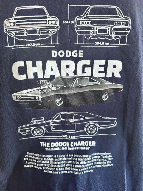 Dodge Charger グラフィックTシャツ ネイビー < 男性ファッション Dodge Charger グラフィックTシャツ ネイビー < 男性ファッションの