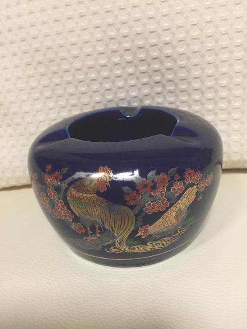836.新品☆箱なし  和風レトロ灰皿☆鶏と桜柄 < インテリア/ライフ  836.新品☆箱なし  和風レトロ灰皿☆鶏と桜柄  < インテリア/ライフの