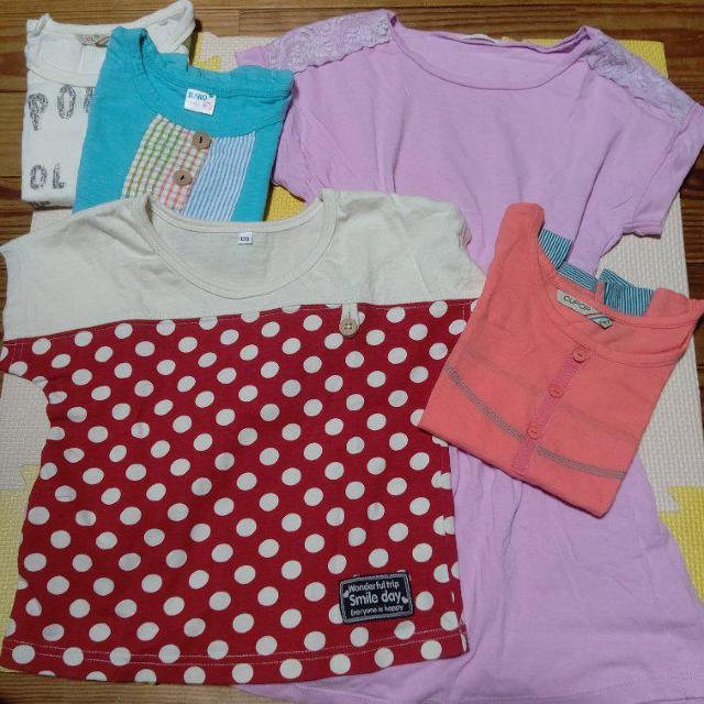 110cm120cm女の子服まとめ売り半袖Tシャツタンクトップワンピ < キッズ/ベビー  110cm120cm女の子服まとめ売り半袖Tシャツタンクトップワンピ  < キッズ/ベビーの