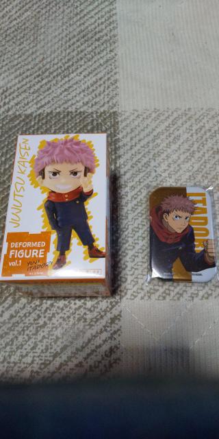 呪術廻戦  デフォルメフィギュア+缶バッジ  虎杖悠仁 < アニメ/コミック/キャラクター  呪術廻戦  デフォルメフィギュア+缶バッジ  虎杖悠仁  < アニメ/コミック/キャラクターの