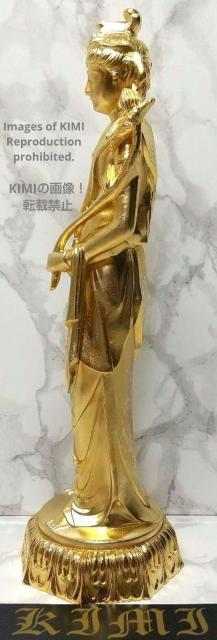 仏像 聖観音菩薩 合金 19cm 仏師 牧田秀雲作 高岡銅器 置物 開運 < インテリア/ライフ  仏像 聖観音菩薩 合金 19cm 仏師 牧田秀雲作 高岡銅器 置物 開運 < インテリア/ライフの