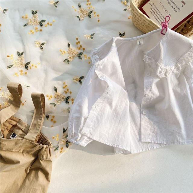 子供 女の子 セットアップ ブラウス キッズ デニムスカート サロペット 120cm < キッズ/ベビー  子供 女の子 セットアップ ブラウス キッズ デニムスカート サロペット 120cm < キッズ/ベビーの