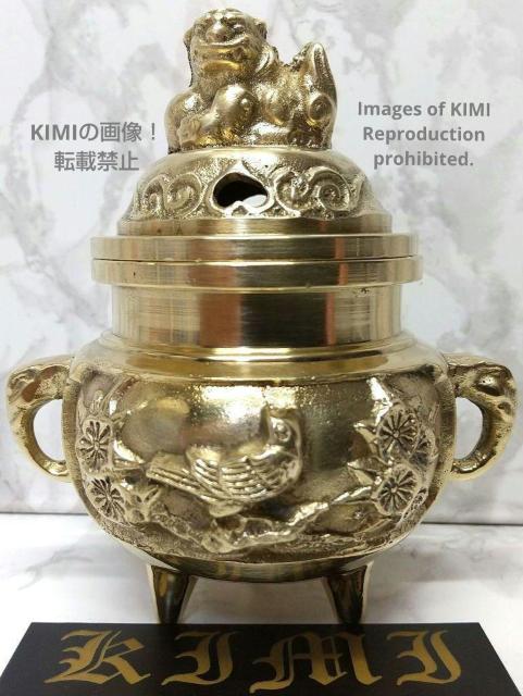 古い香炉 真鍮製 高さ9.5cm 獅子蓋 花鳥香炉 伝統美術工芸品 香炉芸術 Censer Lion Bird flower Br < インテリア/ライフ  古い香炉 真鍮製 高さ9.5cm 獅子蓋 花鳥香炉 伝統美術工芸品 香炉芸術 Censer Lion Bird flower Br  < インテリア/ライフの