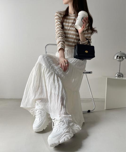 定価5,390円【新品】ダッドスニーカー 厚底スニーカー●アイボリー 38●韓国ファッション ダッドシューズ < 女性ファッション  定価5,390円【新品】ダッドスニーカー 厚底スニーカー●アイボリー 38●韓国ファッション ダッドシューズ < 女性ファッションの