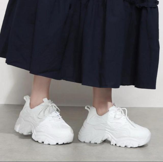 定価5,390円【新品】ダッドスニーカー 厚底スニーカー●アイボリー 38●韓国ファッション ダッドシューズ < 女性ファッション  定価5,390円【新品】ダッドスニーカー 厚底スニーカー●アイボリー 38●韓国ファッション ダッドシューズ < 女性ファッションの