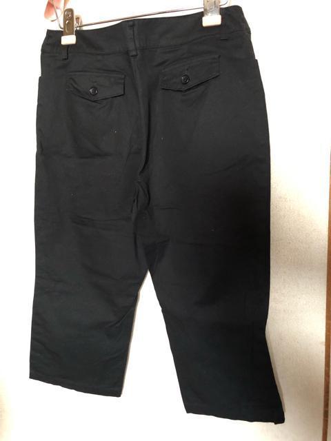クロップドパンツ ストレッチ サイドボタン L < 女性ファッション クロップドパンツ ストレッチ サイドボタン L < 女性ファッションの