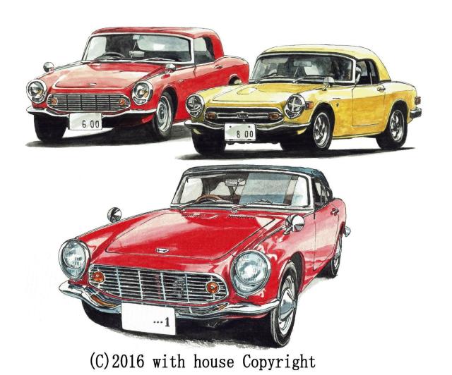 NC-218 ホンダS600/S800限定版画 直筆サイン額装 < 自動車/バイク NC-218 ホンダS600/S800限定版画 直筆サイン額装 < 自動車/バイク