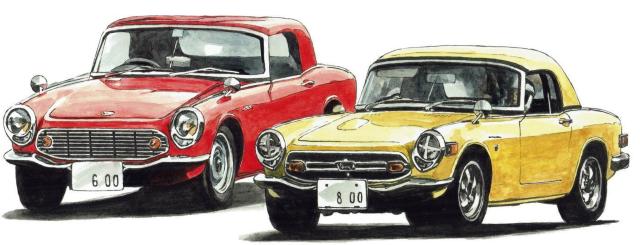 NC-218 ホンダS600/S800限定版画 直筆サイン額装 < 自動車/バイク NC-218 ホンダS600/S800限定版画 直筆サイン額装 < 自動車/バイク