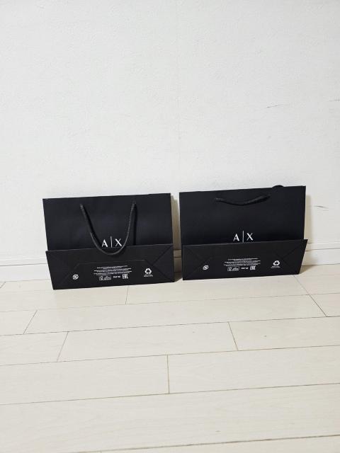 (14) ARMANI EXCHANGE ショップ袋 小2枚21.5×28.5 < ブランド  (14) ARMANI EXCHANGE ショップ袋 小2枚21.5×28.5 < ブランドの