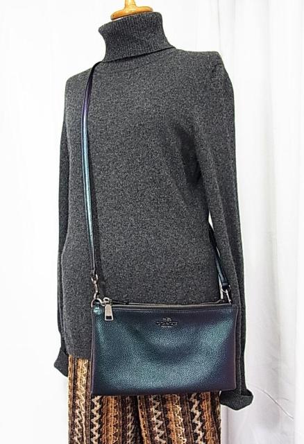 お買い得良品★正規品 良品 COACHコーチレザー 3室構造 レイラ クロスボディバックショルダーバッグ F22555 < ブランド お買い得良品★正規品 良品 COACHコーチレザー 3室構造 レイラ クロスボディバックショルダーバッグ F22555 < ブランドの