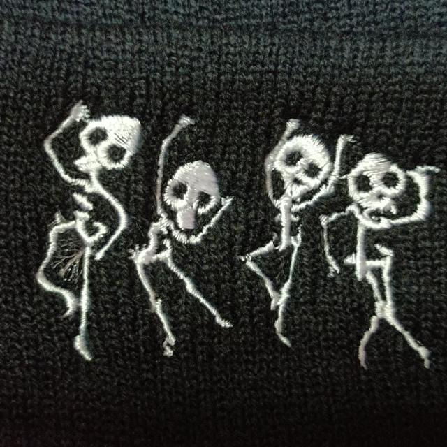 新品★ダンシングスケルトンニット帽/ブラック < 男性ファッション  新品★ダンシングスケルトンニット帽/ブラック < 男性ファッションの