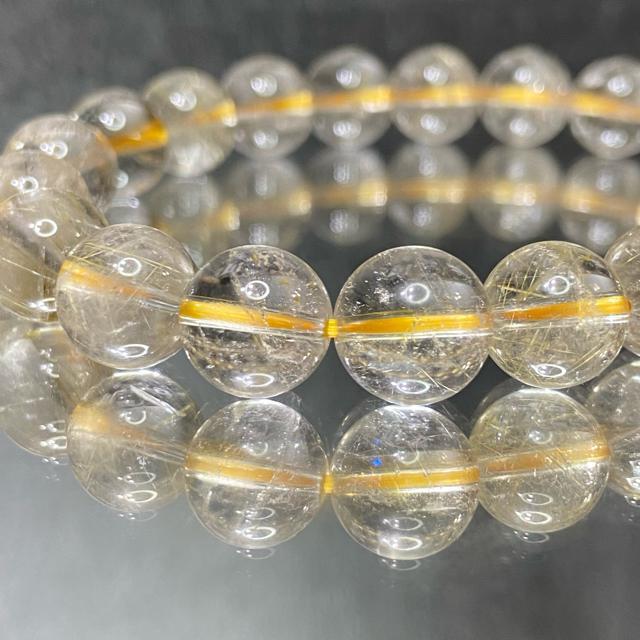 《No.391》ブラジル産 月天然石ゴールドルチルクォーツ < 男性アクセサリー/時計  《No.391》ブラジル産 月天然石ゴールドルチルクォーツ  < 男性アクセサリー/時計の