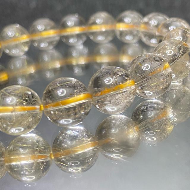 《No.391》ブラジル産 月天然石ゴールドルチルクォーツ < 男性アクセサリー/時計  《No.391》ブラジル産 月天然石ゴールドルチルクォーツ < 男性アクセサリー/時計の