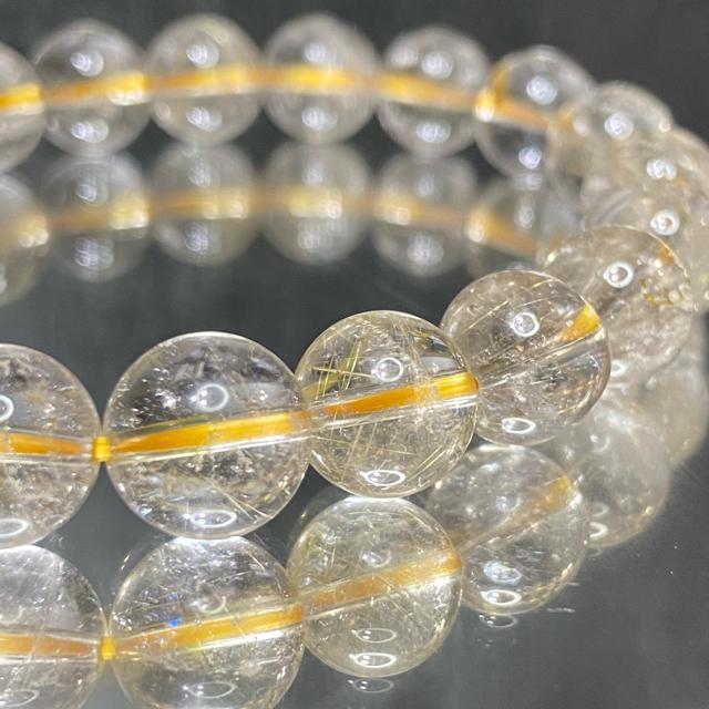 《No.391》ブラジル産 月天然石ゴールドルチルクォーツ < 男性アクセサリー/時計  《No.391》ブラジル産 月天然石ゴールドルチルクォーツ < 男性アクセサリー/時計の