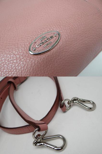 COACH コーチ F34511 レザー 2WAYショルダーバッグ ピンク<USED> < ブランド COACH コーチ F34511 レザー 2WAYショルダーバッグ ピンク<USED> < ブランドの