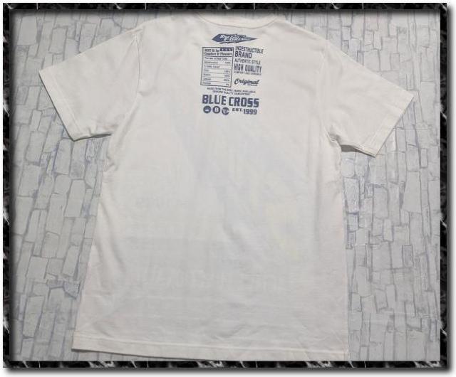 ブルークロス プリント入り半袖Tシャツ 白 < ブランド ブルークロス プリント入り半袖Tシャツ 白 < ブランドの