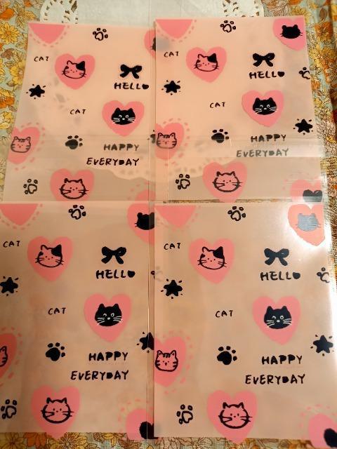 お裾分け☆ねこのラッピング袋4枚☆ < インテリア/ライフ  お裾分け☆ねこのラッピング袋4枚☆  < インテリア/ライフの