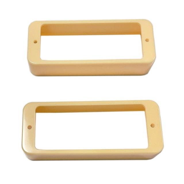 ミニハムバッカー用 ボディ直付けエスカッション2個セット ビス付 クリーム < ホビー ミニハムバッカー用 ボディ直付けエスカッション2個セット ビス付 クリーム < ホビーの