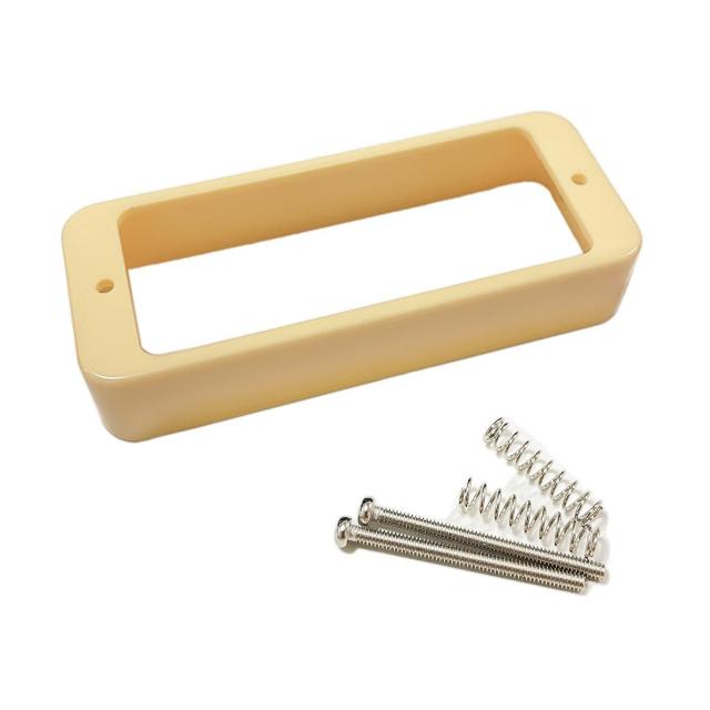 ミニハムバッカー用 ボディ直付けエスカッション2個セット ビス付 クリーム < ホビー ミニハムバッカー用 ボディ直付けエスカッション2個セット ビス付 クリーム < ホビーの