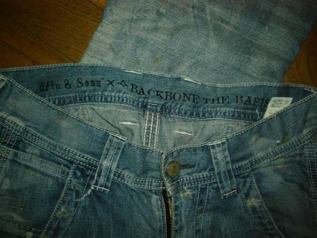 win&sons×BACKBONE薄手ペンキ加工デニムSインディゴワーク < ブランド  win&sons×BACKBONE薄手ペンキ加工デニムSインディゴワーク < ブランドの